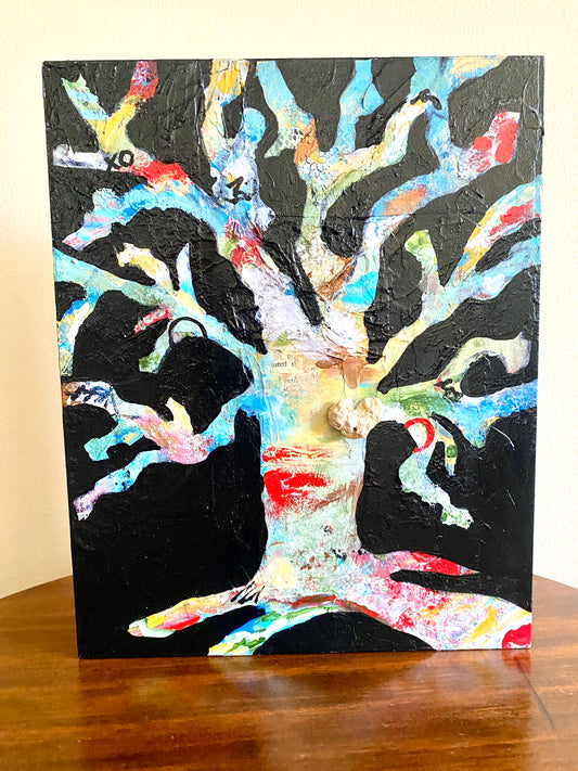 Abstract Tree on Black Board